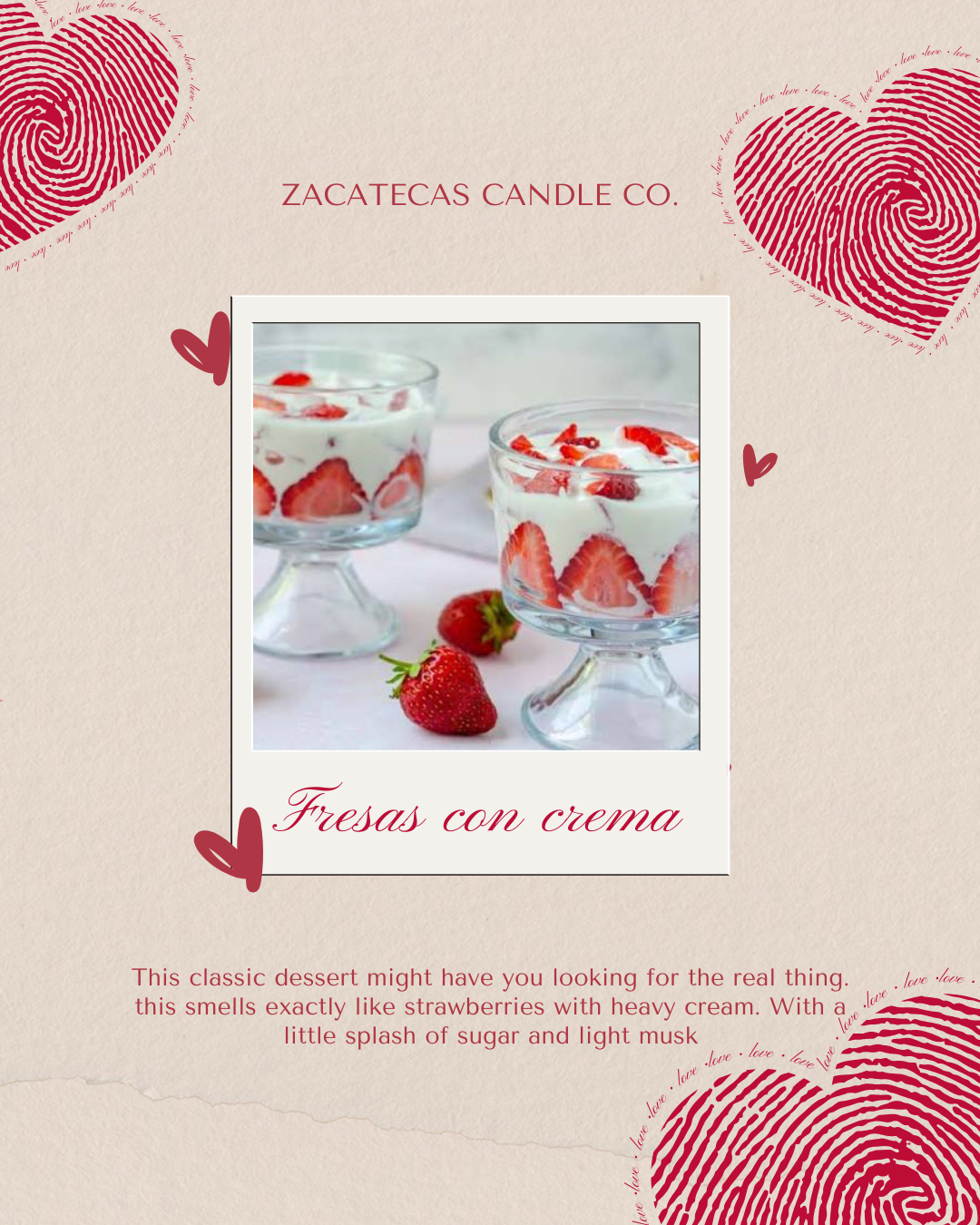 Fresas Con Crema Taza