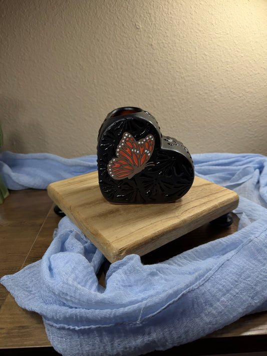 Heart flower vase