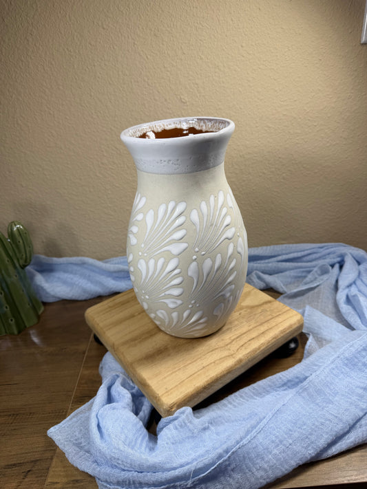 White Flower Vase