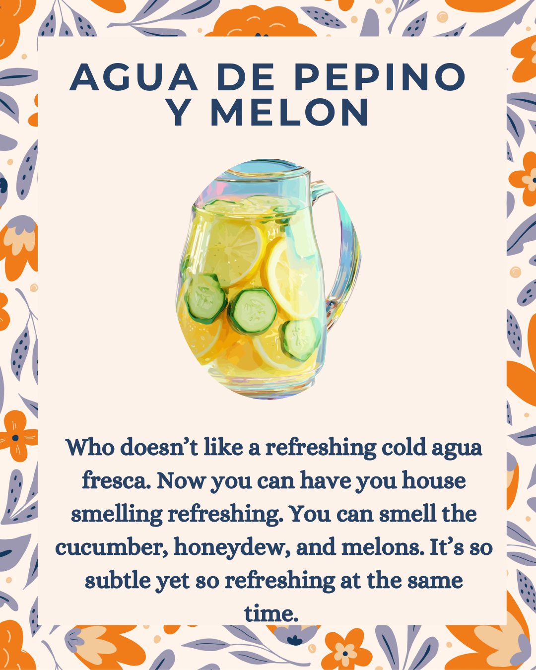Agua de pepino y melón Taza